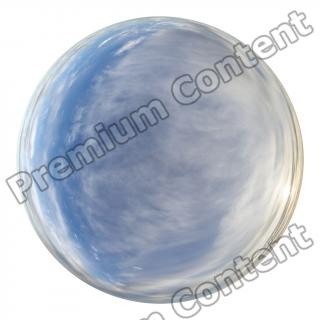 HDRi Skydome of Blue Clouded Sky 16K